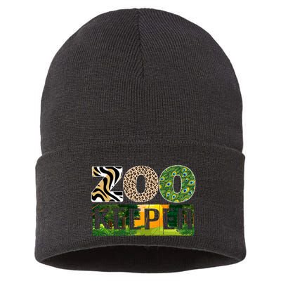 Zookeeper Zoo Animals Zoo Keeper Zoos Sustainable Knit Beanie