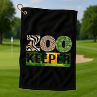 Zookeeper Zoo Animals Zoo Keeper Zoos Golf Towel