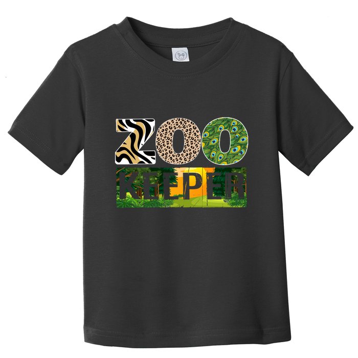 Zookeeper Zoo Animals Zoo Keeper Zoos Toddler T-Shirt