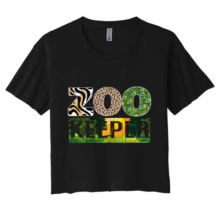 Zookeeper Zoo Animals Zoo Keeper Zoos Crop Top