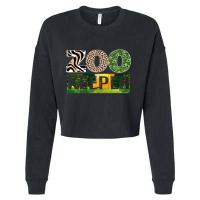 Zookeeper Zoo Animals Zoo Keeper Zoos Cropped Pullover Crew
