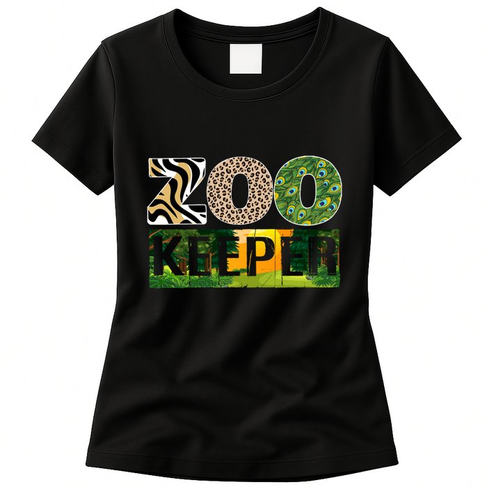 Zookeeper Zoo Animals Zoo Keeper Zoos Womens T-Shirt