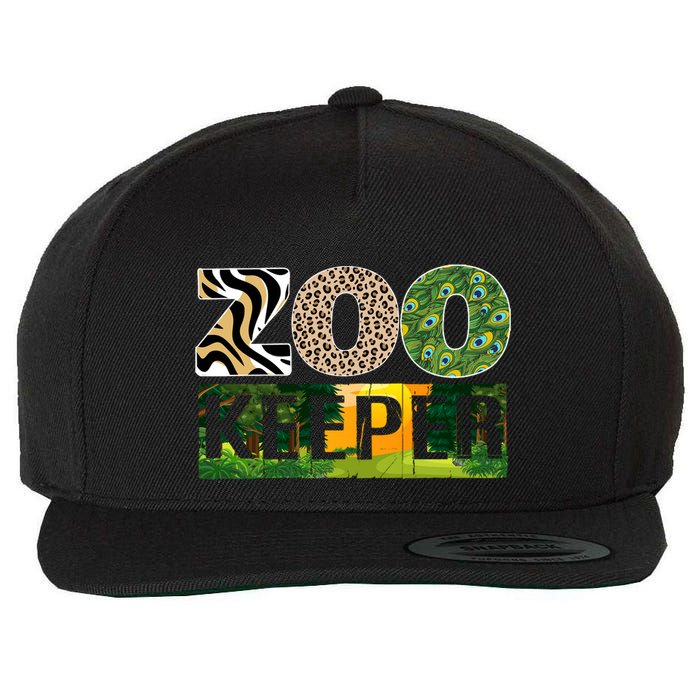 Zookeeper Zoo Animals Zoo Keeper Zoos Wool Snapback Cap