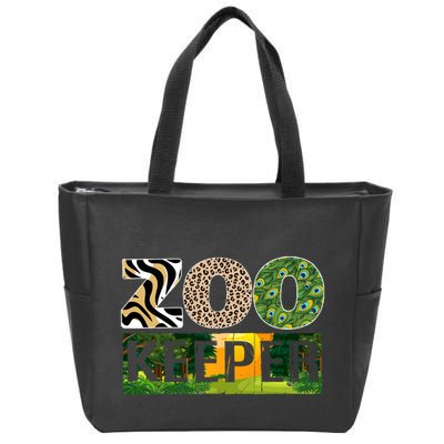 Zookeeper Zoo Animals Zoo Keeper Zoos Zip Tote Bag