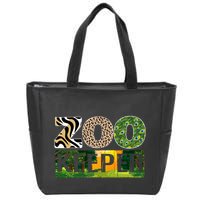 Zookeeper Zoo Animals Zoo Keeper Zoos Zip Tote Bag