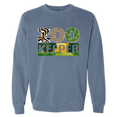 Zookeeper Zoo Animals Zoo Keeper Zoos Garment-Dyed Sweatshirt