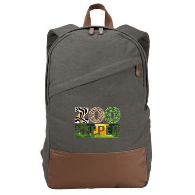 Zookeeper Zoo Animals Zoo Keeper Zoos Cotton Canvas Backpack