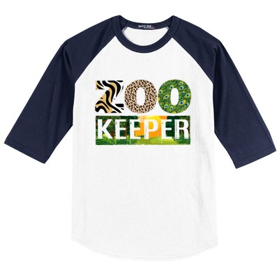 Zookeeper Zoo Animals Zoo Keeper Zoos Baseball Sleeve Shirt