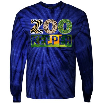 Zookeeper Zoo Animals Zoo Keeper Zoos Tie-Dye Long Sleeve Shirt