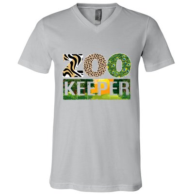 Zookeeper Zoo Animals Zoo Keeper Zoos V-Neck T-Shirt