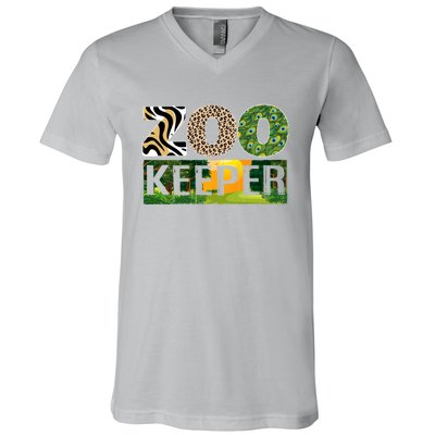 Zookeeper Zoo Animals Zoo Keeper Zoos V-Neck T-Shirt