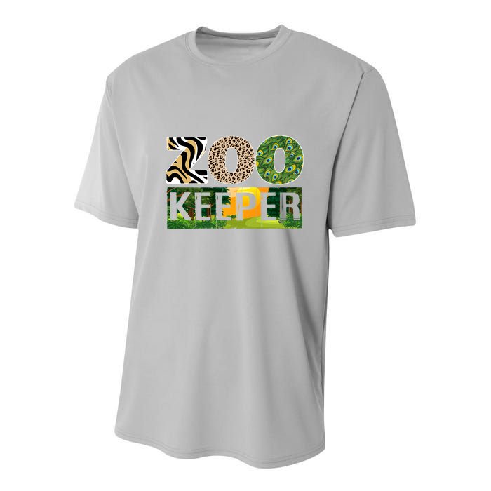 Zookeeper Zoo Animals Zoo Keeper Zoos Youth Performance Sprint T-Shirt