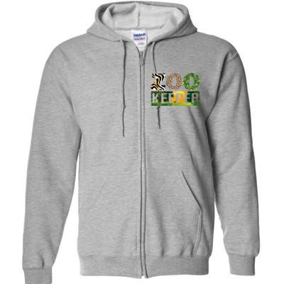 Zookeeper Zoo Animals Zoo Keeper Zoos Full Zip Hoodie