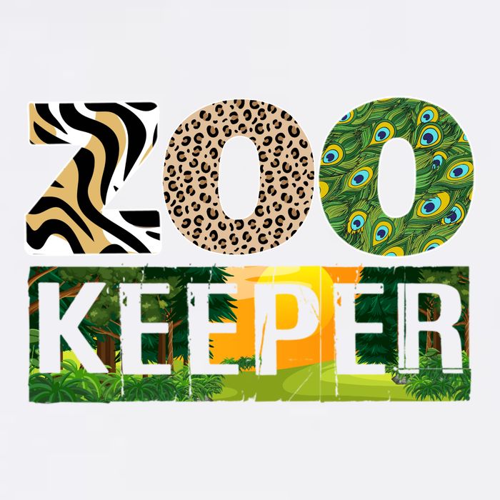 Zookeeper Zoo Animals Zoo Keeper Zoos Garment-Dyed Sweatshirt
