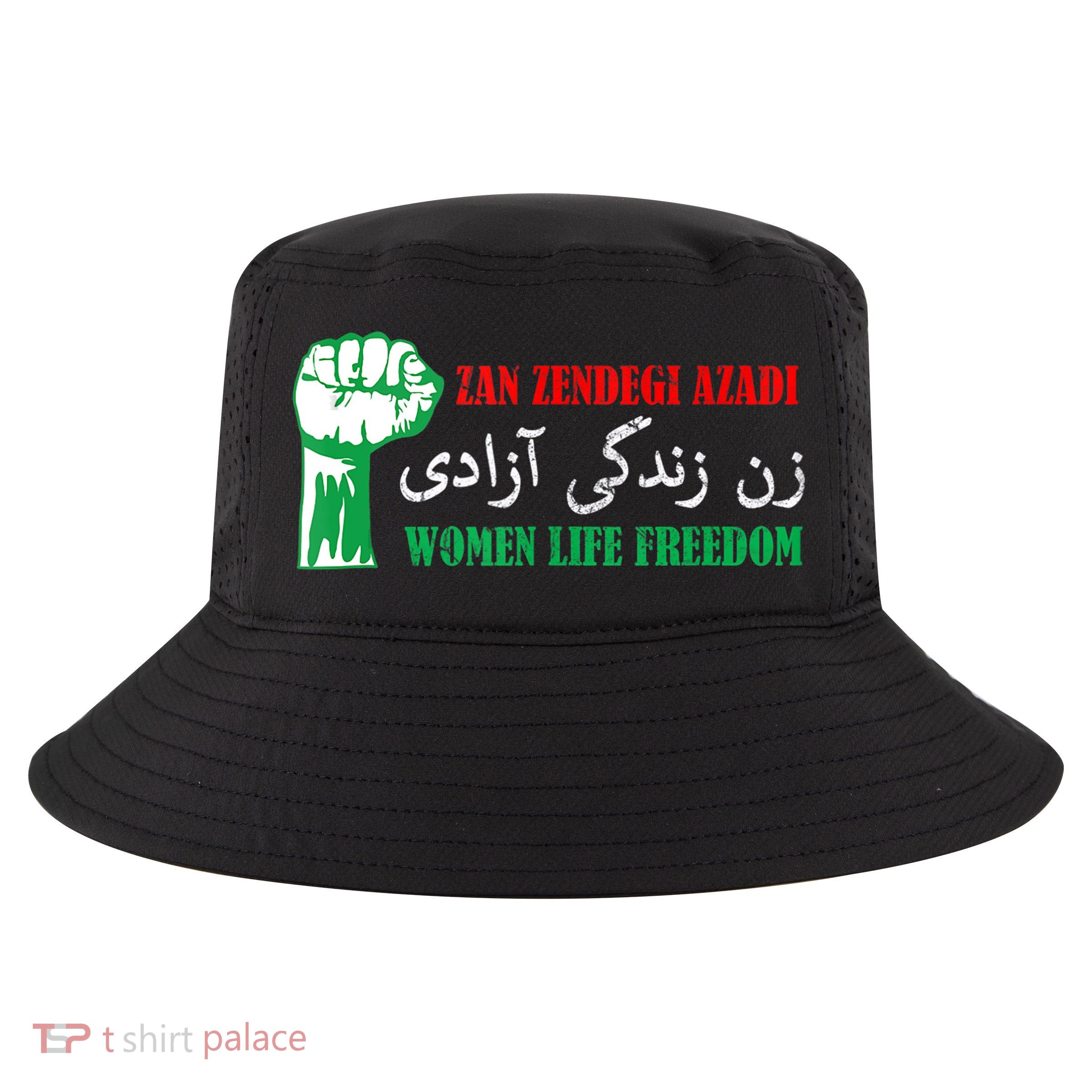 Zan Zendegi Azadi Persian Woman Life Freedom Cool Comfort Performance Bucket Hat