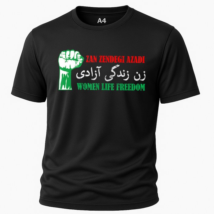 Zan Zendegi Azadi Persian Woman Life Freedom Cooling Performance Crew T-Shirt