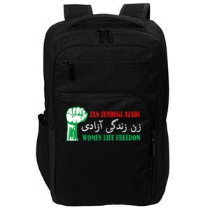 Zan Zendegi Azadi Persian Woman Life Freedom Impact Tech Backpack