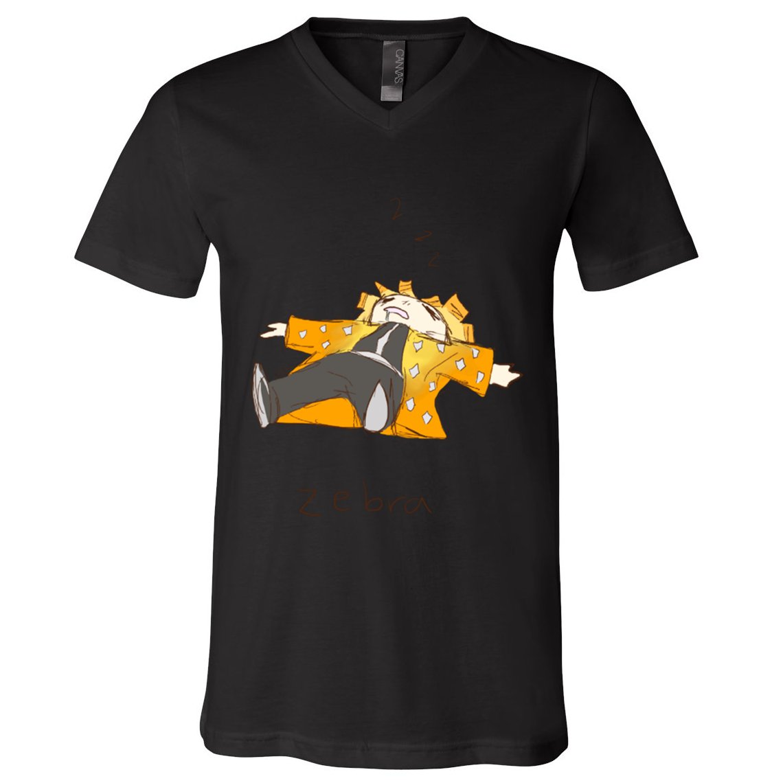 Zebra V-Neck T-Shirt