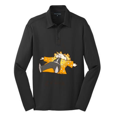 Zebra Silk Touch Performance Long Sleeve Polo