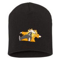 Zebra Short Acrylic Beanie