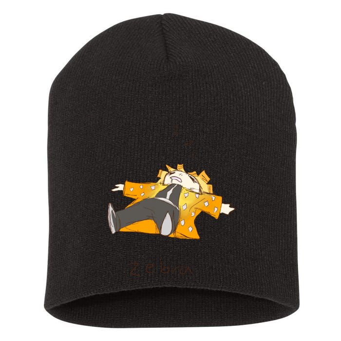 Zebra Short Acrylic Beanie