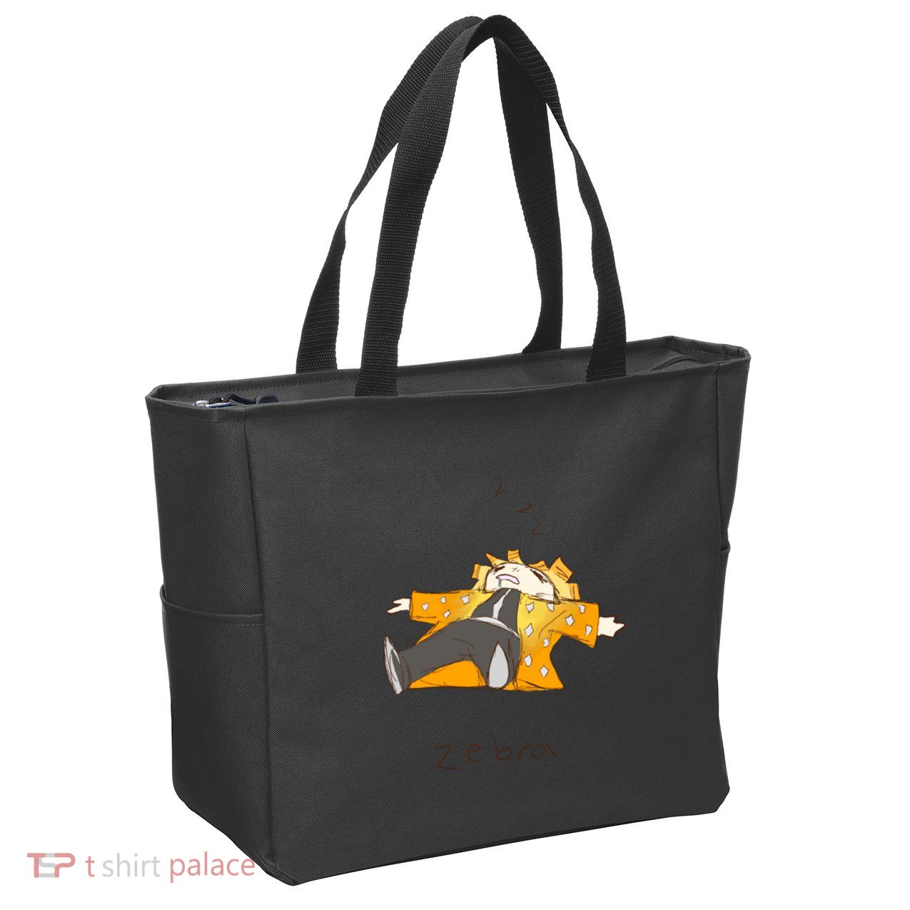 Zebra Zip Tote Bag