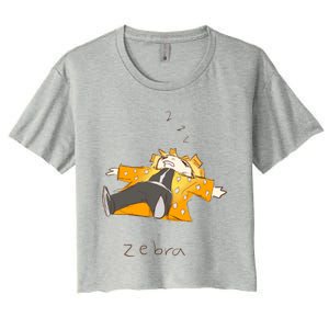 Zebra Women's Crop Top Tee