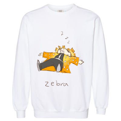 Zebra Garment-Dyed Sweatshirt