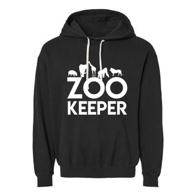 Zookeeper - Zookeeper Gift For Animal Lover Zookeeper Outfit Garment-Dyed Fleece Hoodie