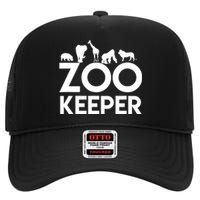 Zookeeper - Zookeeper Gift For Animal Lover Zookeeper Outfit High Crown Mesh Back Trucker Hat