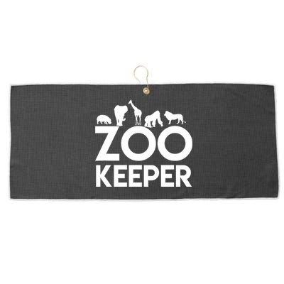 Zookeeper - Zookeeper Gift For Animal Lover Zookeeper Outfit Large Microfiber Waffle Golf Towel