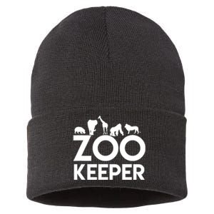 Zookeeper - Zookeeper Gift For Animal Lover Zookeeper Outfit Sustainable Knit Beanie