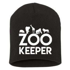 Zookeeper - Zookeeper Gift For Animal Lover Zookeeper Outfit Short Acrylic Beanie