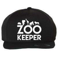 Zookeeper - Zookeeper Gift For Animal Lover Zookeeper Outfit Wool Snapback Cap