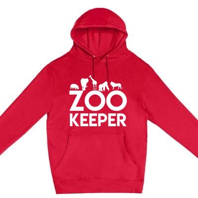 Zookeeper - Zookeeper Gift For Animal Lover Zookeeper Outfit Premium Pullover Hoodie