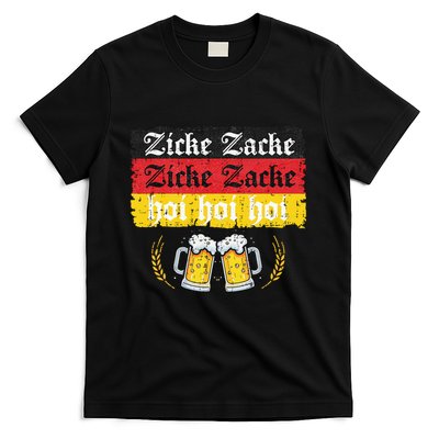 Zicke Zacke Hoi Oktoberfest German Flag Party T-Shirt