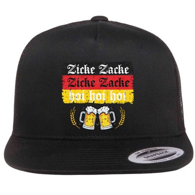 Zicke Zacke Hoi Oktoberfest German Flag Party Flatbill Hat