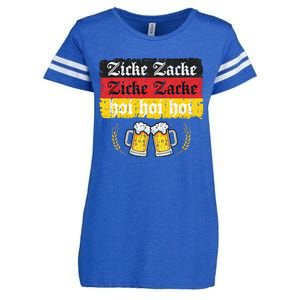 Zicke Zacke Hoi Oktoberfest German Flag Party Enza Ladies Jersey Football T-Shirt