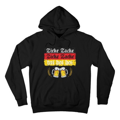 Zicke Zacke Hoi Oktoberfest German Flag Party Funny Gift Hoodie