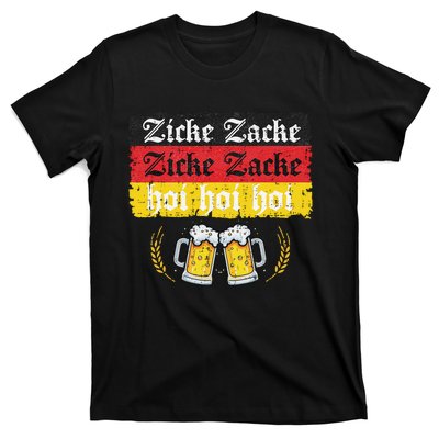 Zicke Zacke Hoi Oktoberfest German Flag Party Funny Gift T-Shirt