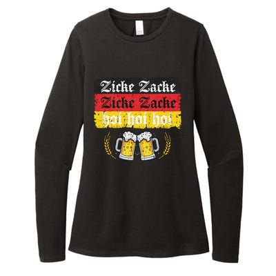 Zicke Zacke Hoi Oktoberfest German Flag Party Funny Gift Womens CVC Long Sleeve Shirt