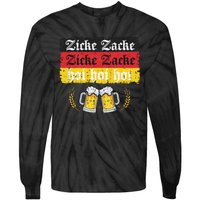 Zicke Zacke Hoi Oktoberfest German Flag Party Funny Gift Tie-Dye Long Sleeve Shirt