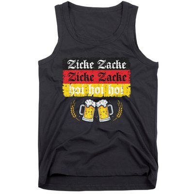 Zicke Zacke Hoi Oktoberfest German Flag Party Funny Gift Tank Top