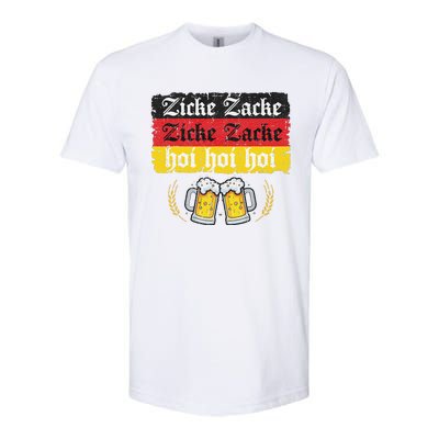 Zicke Zacke Hoi Oktoberfest German Flag Party Funny Gift Softstyle CVC T-Shirt