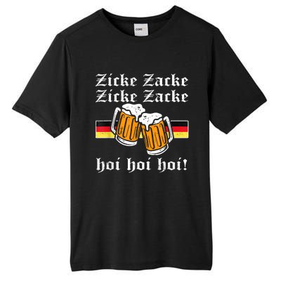 Zicke Zacke Hoi Funny Germany Flag Oktoberfest German Tall Fusion ChromaSoft Performance T-Shirt