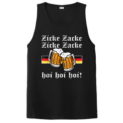 Zicke Zacke Hoi Funny Germany Flag Oktoberfest German PosiCharge Competitor Tank