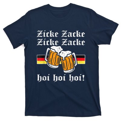 Zicke Zacke Hoi Funny Germany Flag Oktoberfest German T-Shirt