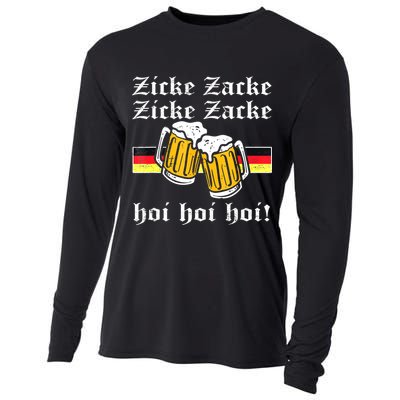 Zicke Zacke Hoi Funny Germany Flag Oktoberfest German Cooling Performance Long Sleeve Crew