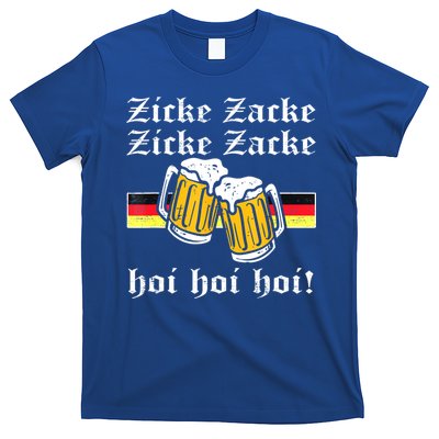 Zicke Zacke Hoi Funny Germany Flag Oktoberfest German T-Shirt