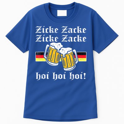 Zicke Zacke Hoi Funny Germany Flag Oktoberfest German Tall T-Shirt